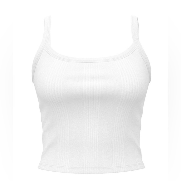 PINK Victoria's Secret Tops - PINK Victoria's Secret White Ribbed Camisole- NWT